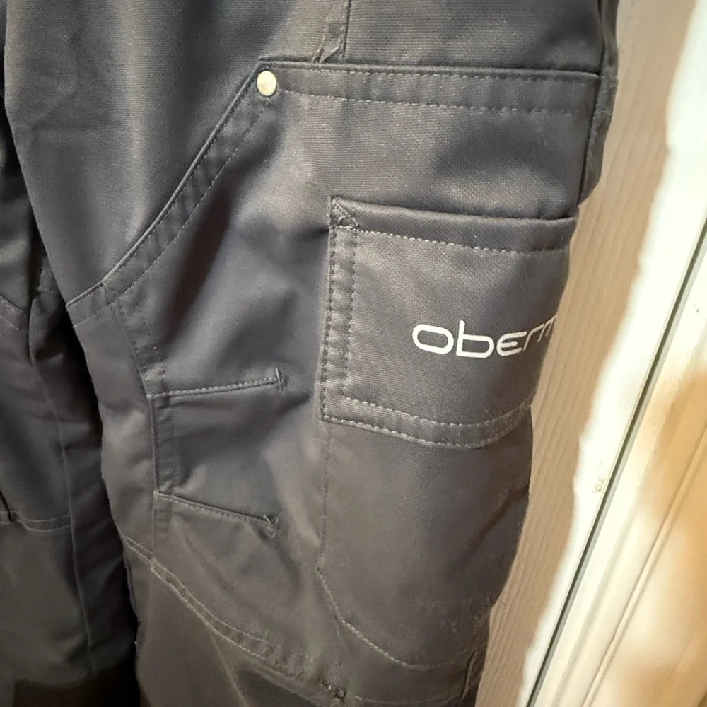 Obermeyer Kids Dark Grey Snow Pants Size 5 - Picture 3 of 11